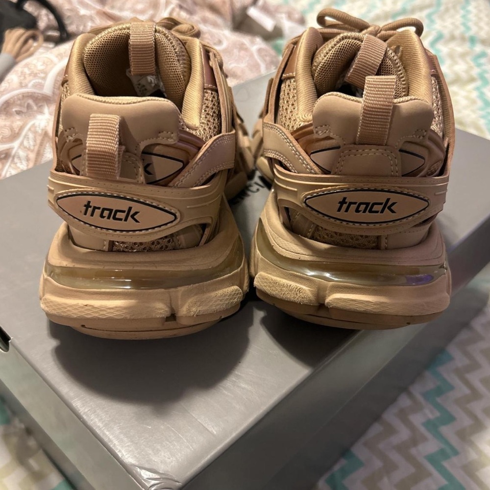 Balenciaga WOMENS TRACK SNEAKER SOLE IN BEIGE - Picture 3 of 5